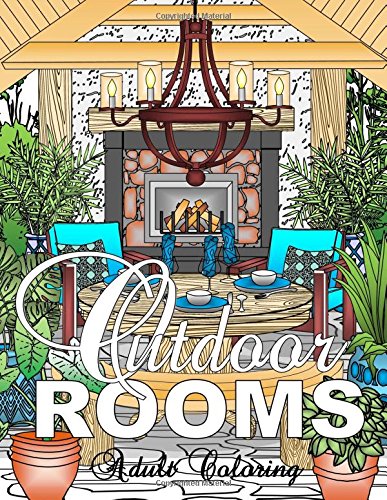 Stock image for Outdoor Rooms Adult Coloring Book for sale by medimops