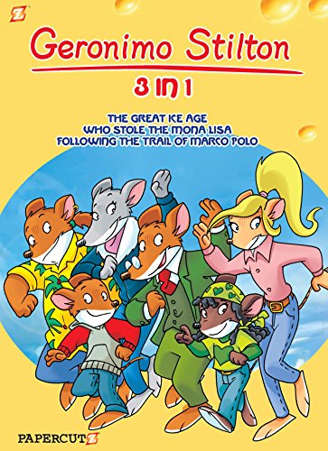 Stock image for Geronimo Stilton 3-in-1 #2: Following The Trail of Marco Polo, The Great Ice Age, and Who Stole the Mona Lisa (2) (Geronimo Stilton Graphic Novels) for sale by HPB-Emerald