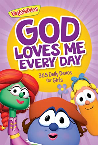 Beispielbild fr God Loves Me Every Day: 365 Daily Devos for Girls (VeggieTales) zum Verkauf von Wonder Book