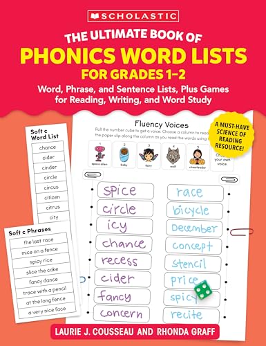 9781546112686: The Ultimate Book of Phonics Word Lists: Grades 1-2: Games & Word Lists for Reading, Writing, and Word Study