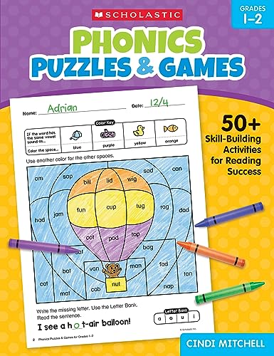 Imagen de archivo de Phonics Puzzles and Games for Grades 1-2 a la venta por PBShop.store US