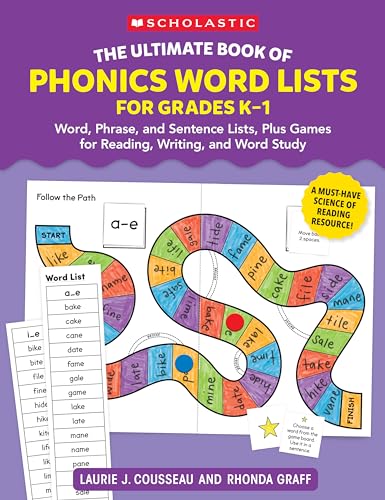 9781546113836: The Ultimate Book of Phonics Word Lists: Grades K-1: Games & Word Lists for Reading, Writing, and Word Study