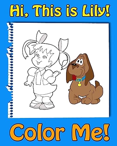 9781546413240: This is Lily-Color Me! A coloring book for kids ages 4-8 with rhymes for kids, activity book for 5 year old girls. Read, color and have fun!: A rhymes for kids coloring book for 4 year old and ups