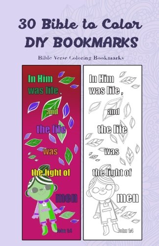 Stock image for 30 Bible to Color DIY Bookmarks: Bible Verse Coloring Bookmarks for sale by Revaluation Books