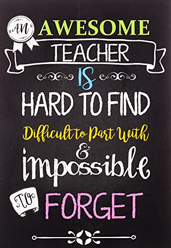 Stock image for Teacher Notebook: An Awesome Teacher Is ~ Journal or Planner for Teacher Gift: Great for Teacher Appreciation/Thank You/Retirement/Year End Gift (Inspirational Notebooks for Teachers) for sale by Your Online Bookstore