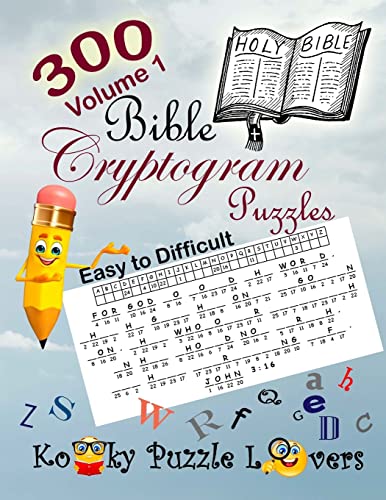 9781546897620: Bible Cryptograms, Volume 1: 300 Puzzles