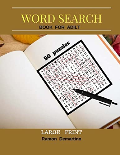 Stock image for Word Search Books For Adult Large Print: Fun Game 50 Puzzles Find and circle the words and entertainment to stimulate the brain for sale by Lucky's Textbooks