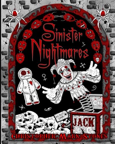 Imagen de archivo de Sinister Nightmares: Horror Adult Colouring Book: Stress Relieving Horror Colouring a la venta por Goodwill Southern California