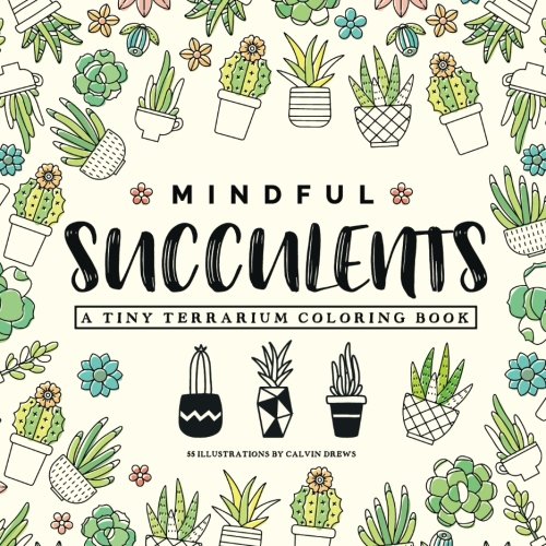 Stock image for Mindful Succulents Coloring Book: A Tiny Terrarium Coloring Book for sale by Decluttr