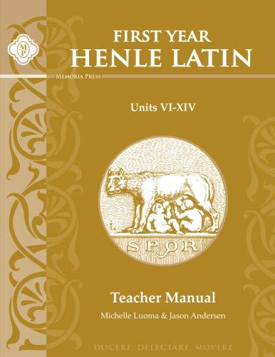 Imagen de archivo de Henle Latin I Units VI-XIV, Teacher Manual a la venta por SecondSale