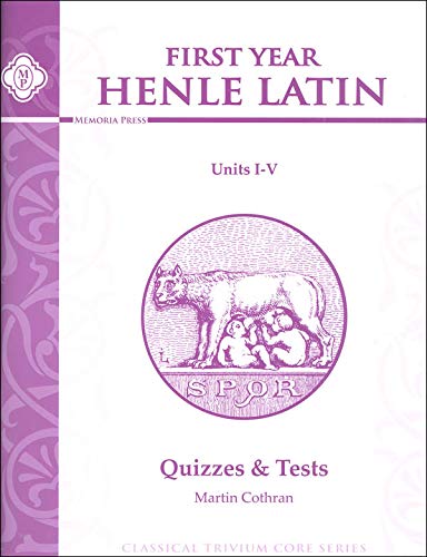Stock image for Henle Latin I Quizzes & Tests for Units I-v for sale by ThriftBooks-Atlanta