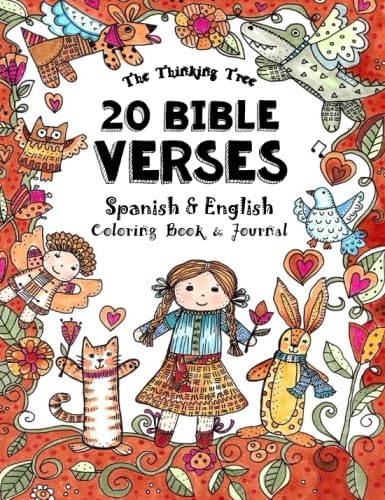 Stock image for 20 Bible Verses - Spanish English - Coloring Book: A Pocket Sized Coloring Book for Adults and Children for sale by Goodwill Industries of VSB