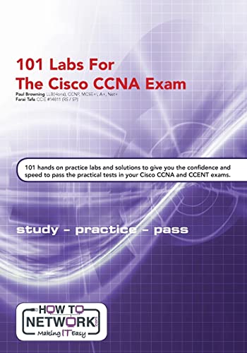 Imagen de archivo de 101 Labs for the Cisco CCNA Exam a la venta por HPB-Red