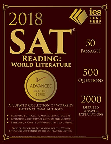 Stock image for 2018 SAT Reading: World Literature Practice Book (Advanced Practice) for sale by SecondSale