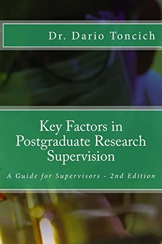 Beispielbild fr Key Factors in Postgraduate Research Supervision: A Guide for Supervisors zum Verkauf von Bahamut Media