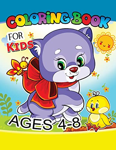 Stock image for Coloring Book for Kids Ages 4-8: Cute dog, horse,lion,sheep,turtle and more. for Kids, Girls Ages 8-12,4-8 (coloring books for kids ages 4-8) for sale by Lucky's Textbooks