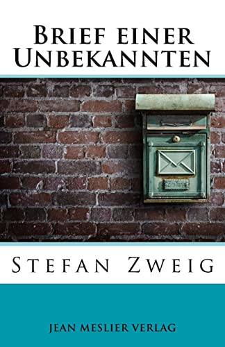 9781548822392: Brief einer Unbekannten (German Edition)
