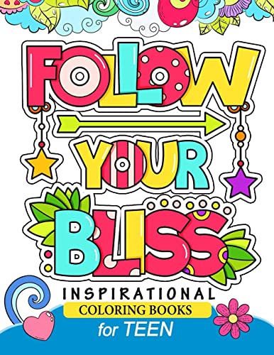 Inspirational Coloring Book for Teen: Motivation Quotes Design Cute