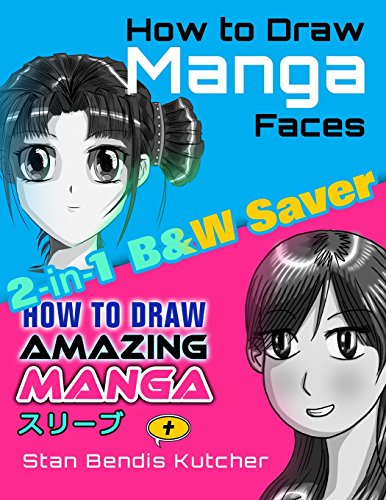 Beispielbild fr How to Draw Manga Faces & How to Draw Amazing Manga: 2-in-1 B&W Saver: 101 (Illustration) zum Verkauf von AwesomeBooks