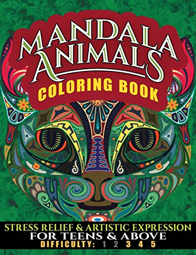 Stock image for Mandala Animals Coloring Book: Stress Relief and Artistic Expression for Teens & Above (NDAS Coloring Book, Full Size) (Volume 9) for sale by Lucky's Textbooks