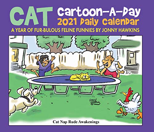 Stock image for Cat Cartoon-A-Day by Jonny Hawkins 2021 Box Calendar for sale by GF Books, Inc.