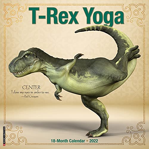 Beispielbild fr T-Rex Yoga 2022 Wall Calendar (Dinosaur Humor) zum Verkauf von Hawking Books