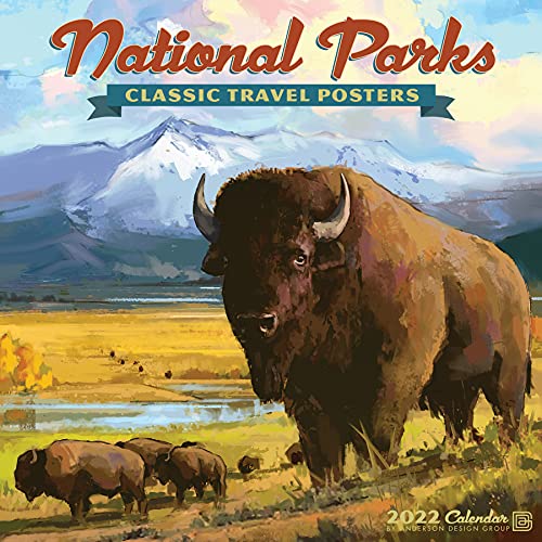 Stock image for National Parks Vintage Art 2022 Mini Wall Calendar, by Anderson Design Group for sale by Your Online Bookstore