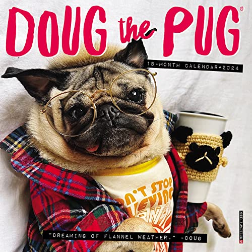 Doug the Pug 2024 7 X 7 Mini Wall Calendar (Calendar)