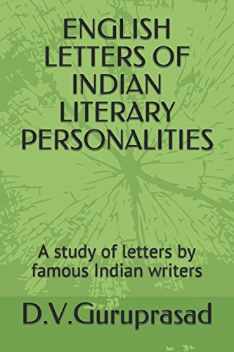 Stock image for ENGLISH LETTERS OF INDIAN LITERARY PERSONALITIES: A study of letters by famous Indian writers for sale by Revaluation Books