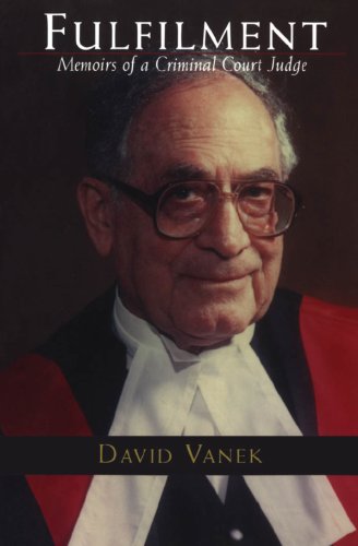 Stock image for Fulfilment. Memoirs of a Criminal Court Judge for sale by Ken Jackson