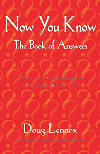 Beispielbild fr Now You Know: The Book of Answers zum Verkauf von THE OLD LIBRARY SHOP