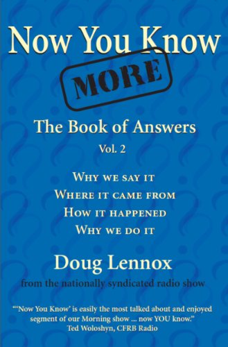 Beispielbild fr NOW YOU KNOW MORE: The Book of Answers: v. 2 zum Verkauf von medimops