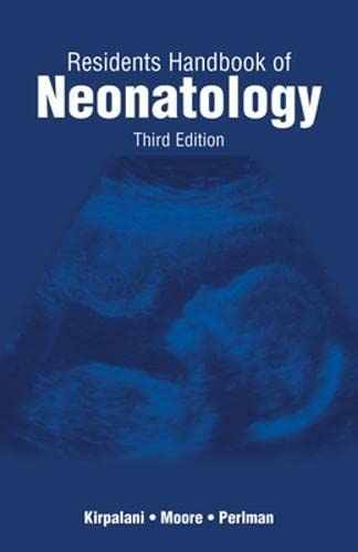 Stock image for Residents Handbook of Neonatology 3/E for sale by HPB-Red