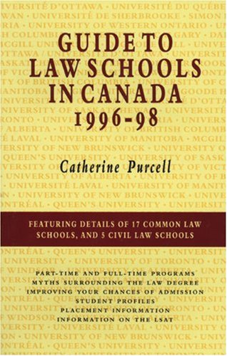 Stock image for Guide to Law Schools in Canada, 1996?98 for sale by dsmbooks