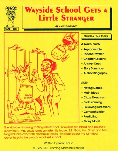 Stock image for Wayside School Gets a Little Stranger, by Louis Sachar Lit Link Grades 4-6 for sale by PBShop.store US