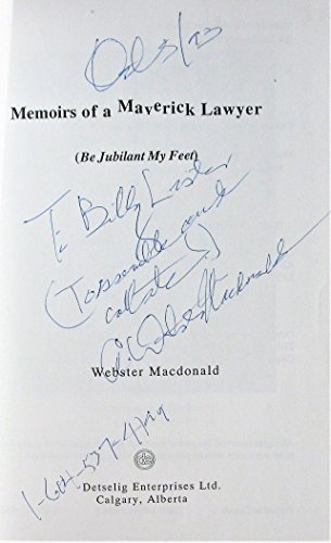 Beispielbild fr Memoirs of a Maverick Lawyer zum Verkauf von mountain