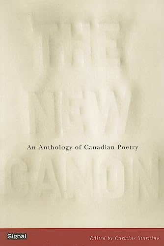 Stock image for The New Canon : An Anthology of Canadian Poetry for sale by Better World Books: West