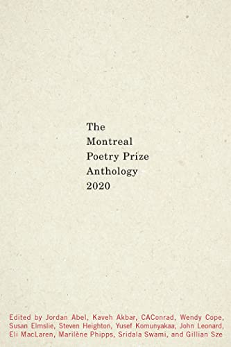 9781550655698: The Montreal Prize Anthology 2020 (Global Poetry Anthology)