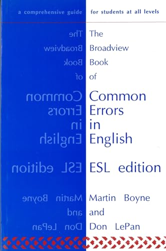 Beispielbild fr The Broadview Book of Common Errors in English ESL Edition zum Verkauf von Better World Books