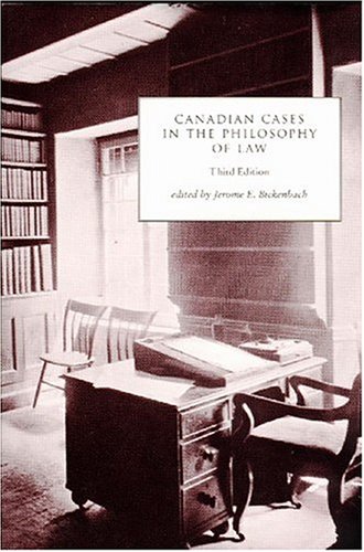 Stock image for Canadian Cases in the Philosophy of Law for sale by Hourglass Books