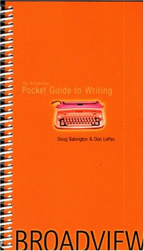 Stock image for Broadview Pocket Guide to Writing for sale by Patrico Books