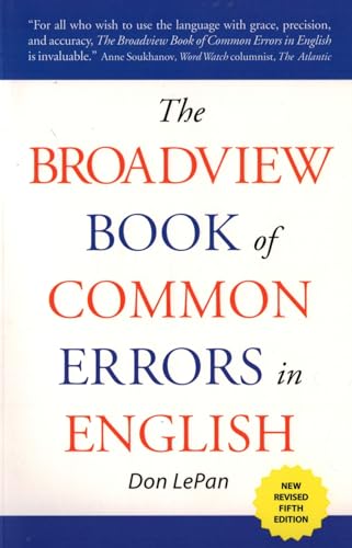 Stock image for The Broadview Book of Common Errors in English : A Guide to Writing Wrongs for sale by Better World Books: West