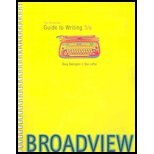 The Broadview Guide to Writing 3e: Canadian Edition