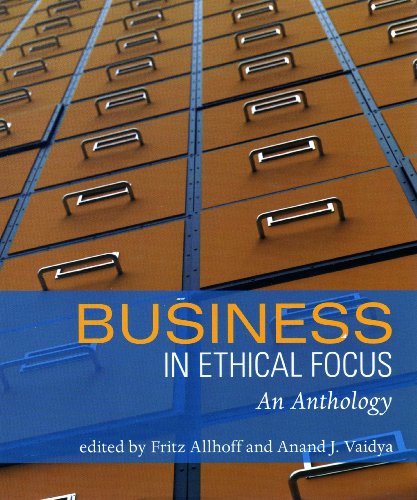 Stock image for Business in Ethical Focus : An Anthology for sale by Better World Books