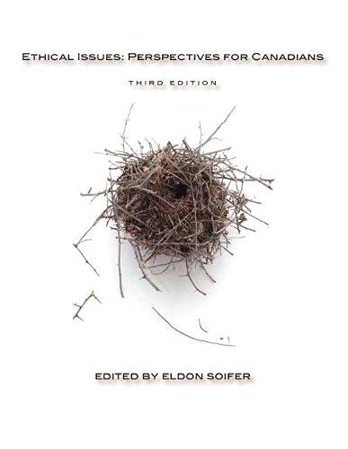 Beispielbild fr Ethical Issues : Perspectives for Canadians zum Verkauf von Better World Books