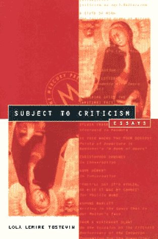 9781551280257: Subject to Criticism