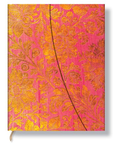 Brocaded Paper Golden Fuchsia Ultra Lined (Brocaded Paper Ultra) - Paperblanks Book Company; Paperblanks