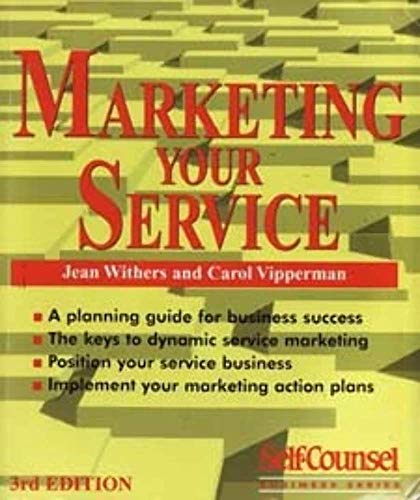 Beispielbild fr Marketing Your Service zum Verkauf von Better World Books