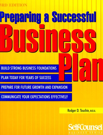 Stock image for Preparing a Successful Business Plan (Self-Counsel Business Series) for sale by SecondSale