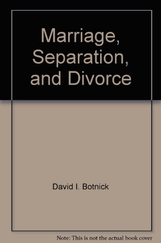 9781551802220: Marriage, Separation, and Divorce : An Ontario Legal Guide for Wives, Husbands, Children, and Common-Law Spouses
